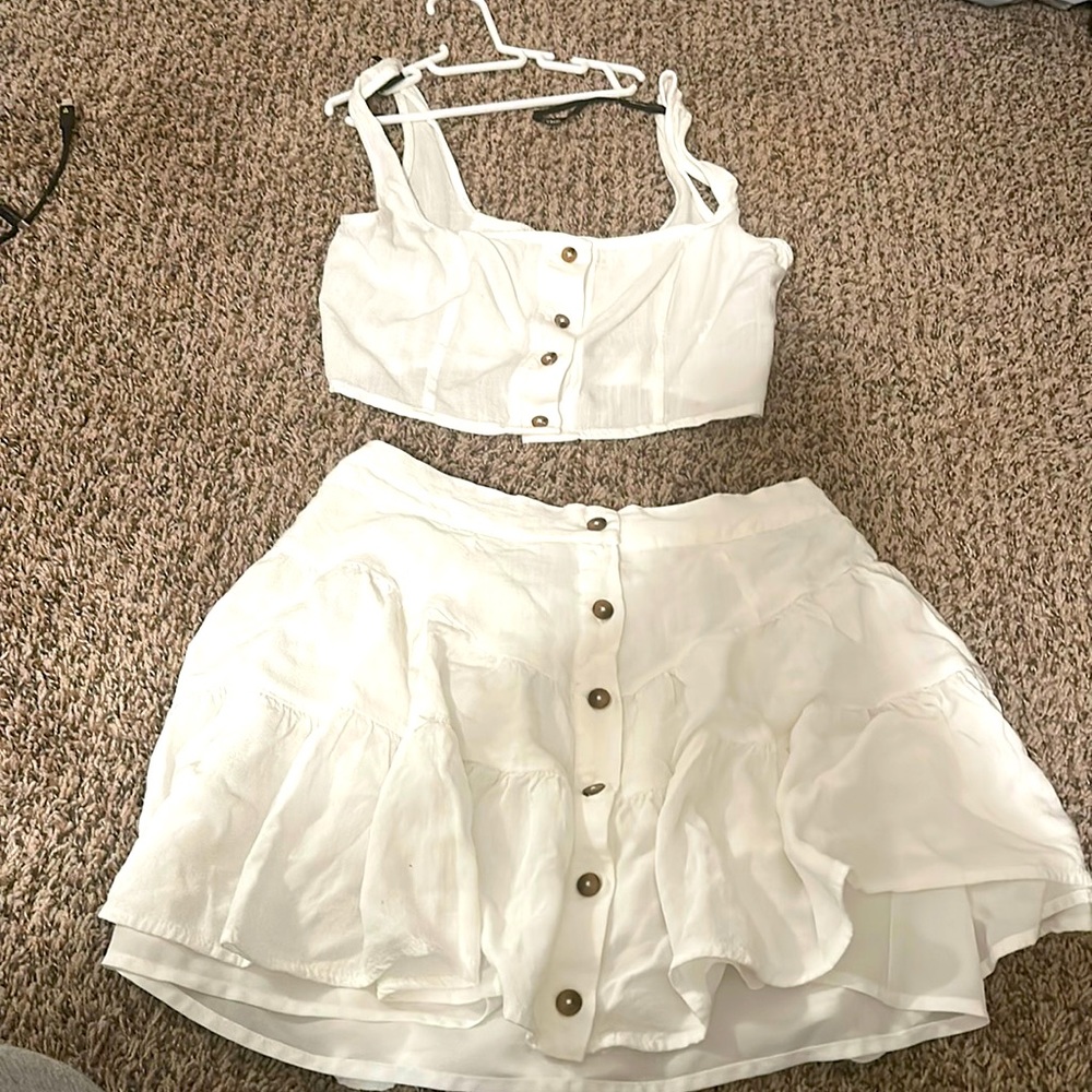 Crap top and skirt